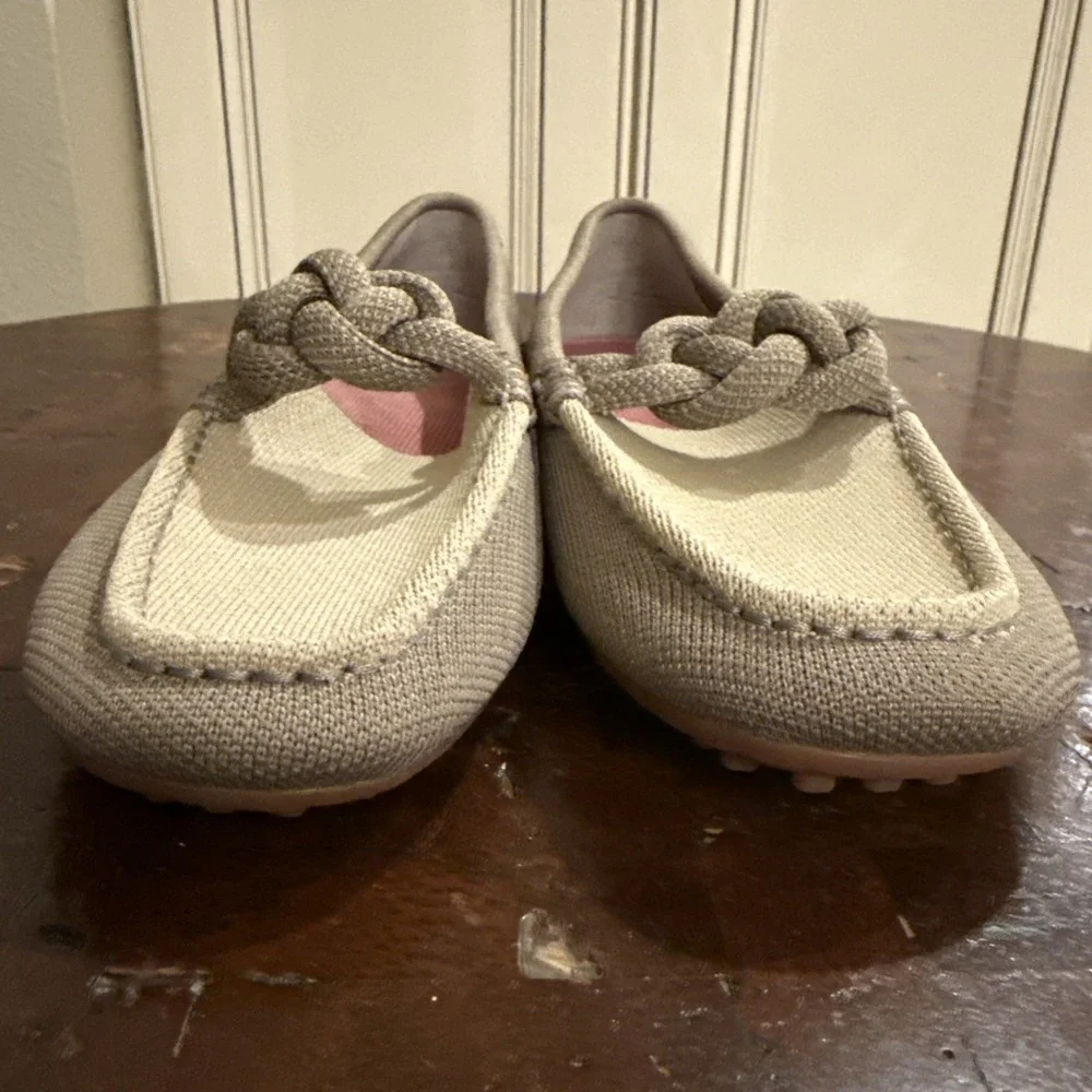 Rothy's Women's The Braid Driver Flat Loafer Shoes Washable Comfort Size 8 EUC
